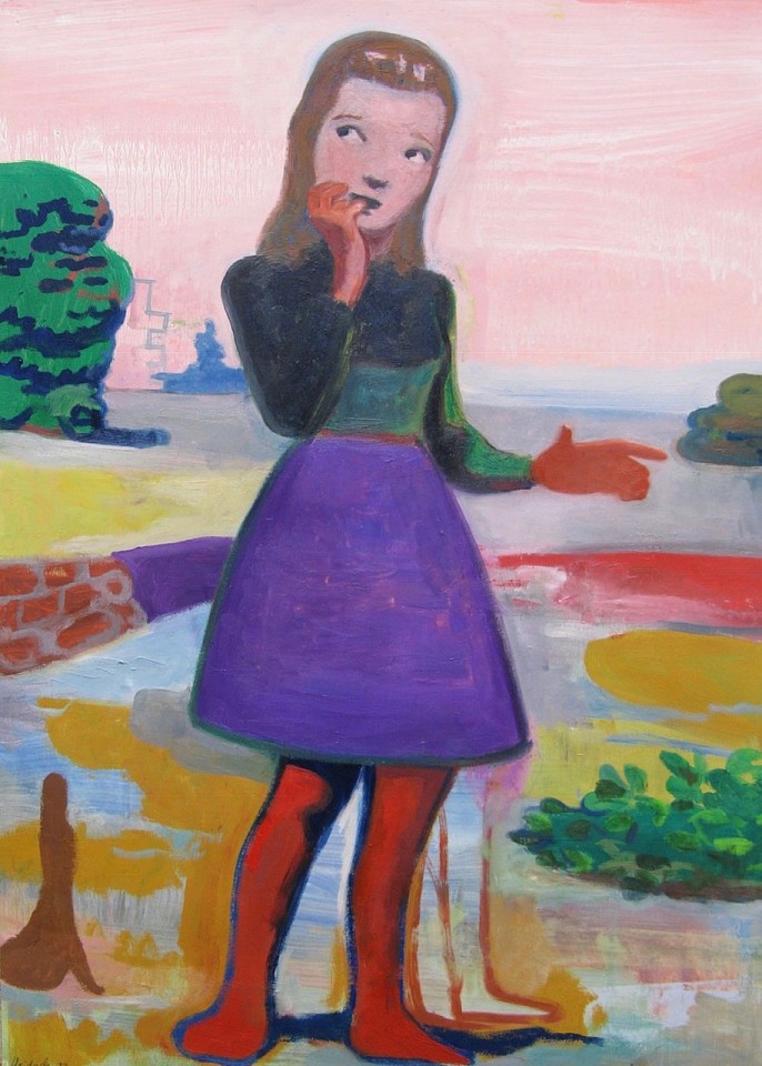 Stephanus Heidacker, Girl Out of Town, 2012
oil on paper, 27.5" x 19" unframed
STEPH - 343
Price Upon Request