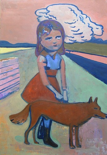 Stephanus Heidacker - Girl with Dog, 2012