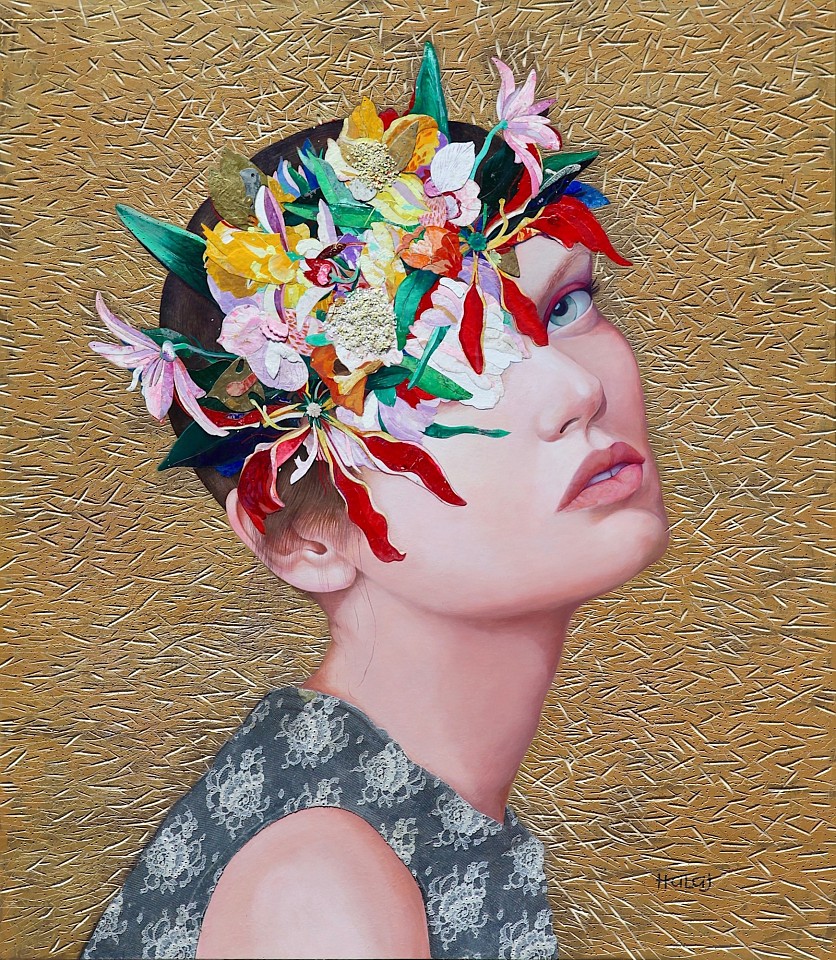 Minas Halaj, Floral Mind #52, 2019
Oil and mixed media on panel, 46" x 40"
contemporary, portrait, bright colors
MH 01
Price Upon Request