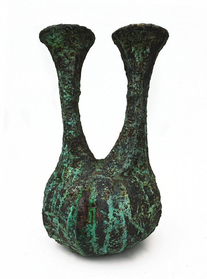 John Barandon, Double Neck Vase with Blue-Green Patina, 2020
Steel and bronze, 22" h x 14.5" w
Steel & Bronze
JAB 66-Location-LA 
Price Upon Request