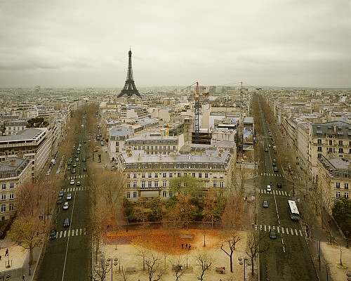 Paris from the Arc de Triumph, Paris, 2010