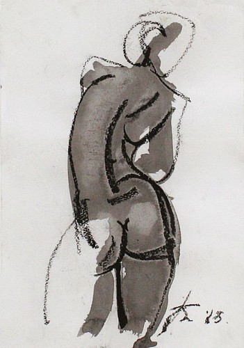 Serhiy Hai Nude, Back View, 2013