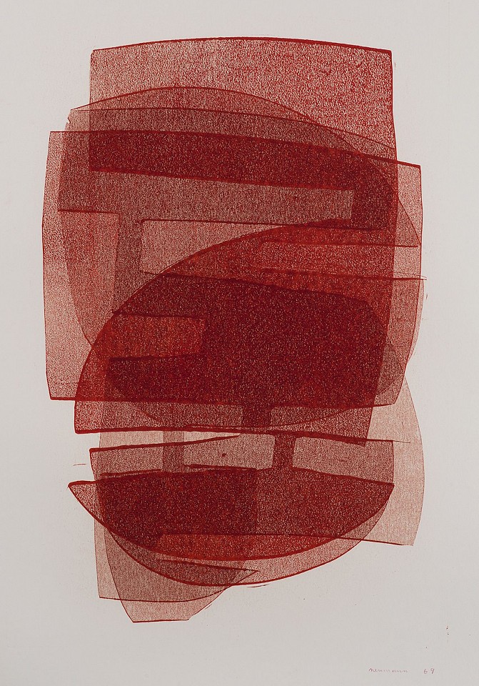 Otto Neumann 1895-1975, Abstract Composition/Orange, 1969
monotype on paper/orange, 24.5" x 17.5" unframed
OT 087009
Price Upon Request