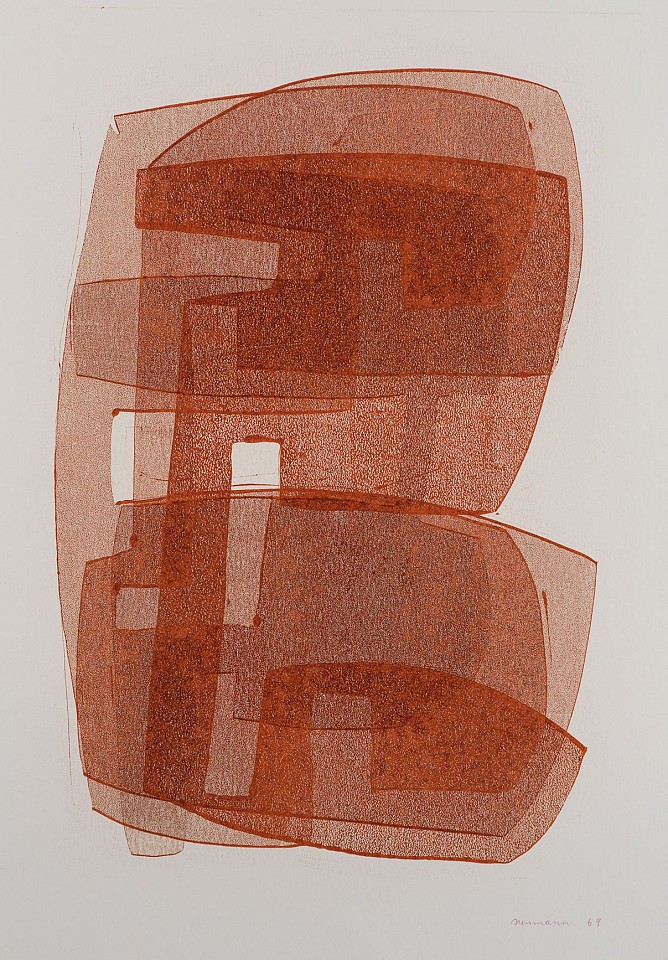 Otto Neumann 1895-1975, Abstract Composition / Orange, 1969
monotype on paper (orange), 24.5" x 17.5"
OT 087049
Price Upon Request