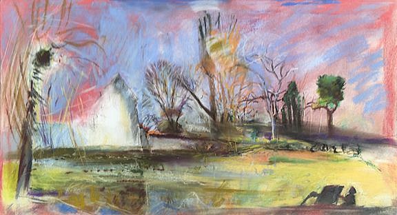 Isabelle Melchior, The Farm in Jacqueville with Painter's Shadow, 2015, 2015
pastel on paper, 16.75" x 30.31", 31" x 41.5" framed
IM 1291
Price Upon Request