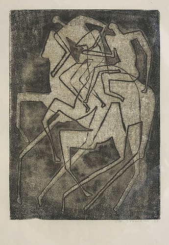 Otto Neumann 1895-1975 - Abstract Horses, 1960