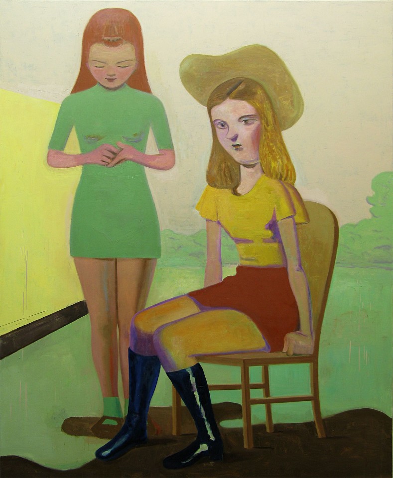 Stephanus Heidacker, 2 Girls, 2013
oil on canvas, 64.96"x 51.5", 66.5"x54.25" framed   
figurative, contemporary, bright colors, earth colors, humorous
STEPH-364
Sold