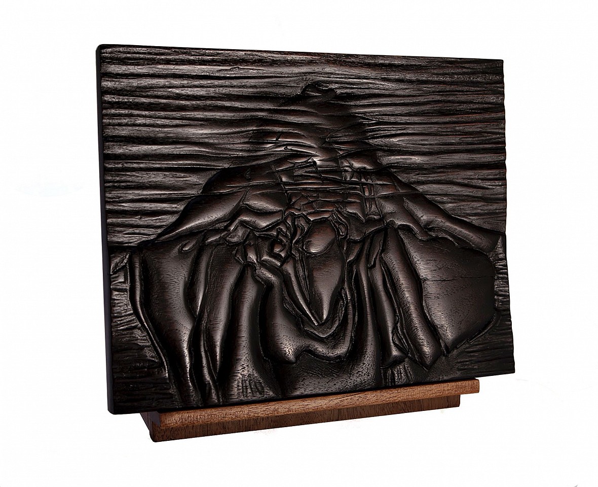 Walt Groover, Untitled No. 119 w, 2021
Walnut bas-relief on cherry stand, 8" x 10.25"
WG 13
Price Upon Request
