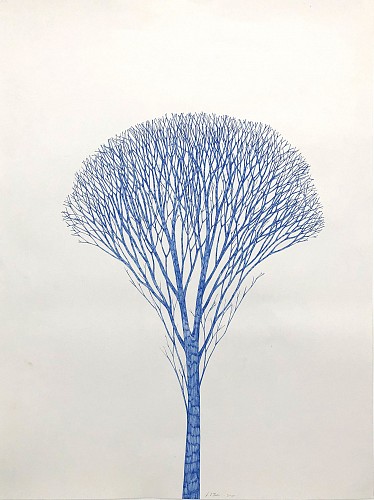 Exhibition: Peaceable Kingdom, Work: Stewart Helm Blue Tree, 2021