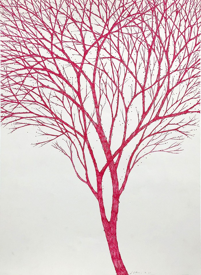 Stewart Helm, Red Tree With Berries, 2021
colored inks on paper, 30" x 22"
SH-632
Price Upon Request