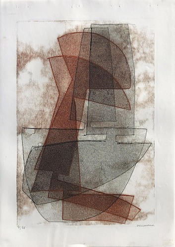 Otto Neumann 1895-1975 - Abstract Composition, 1966