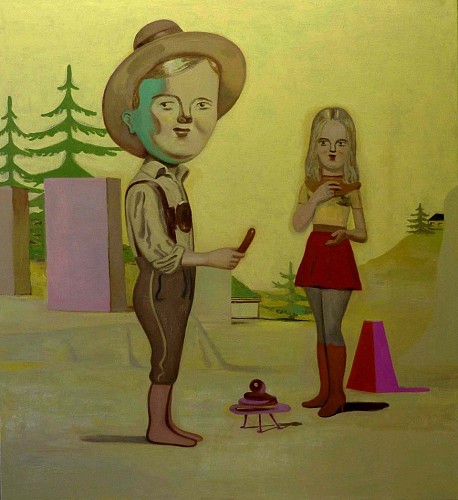 (Untitled) Painting With Sausage, 2009