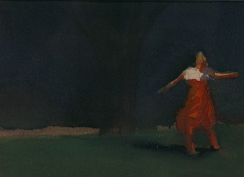 Exhibition: Salon Style 2022, Work: Chuck Bowdish 1959-2022 Woman in Red Dress with Tree, 2011