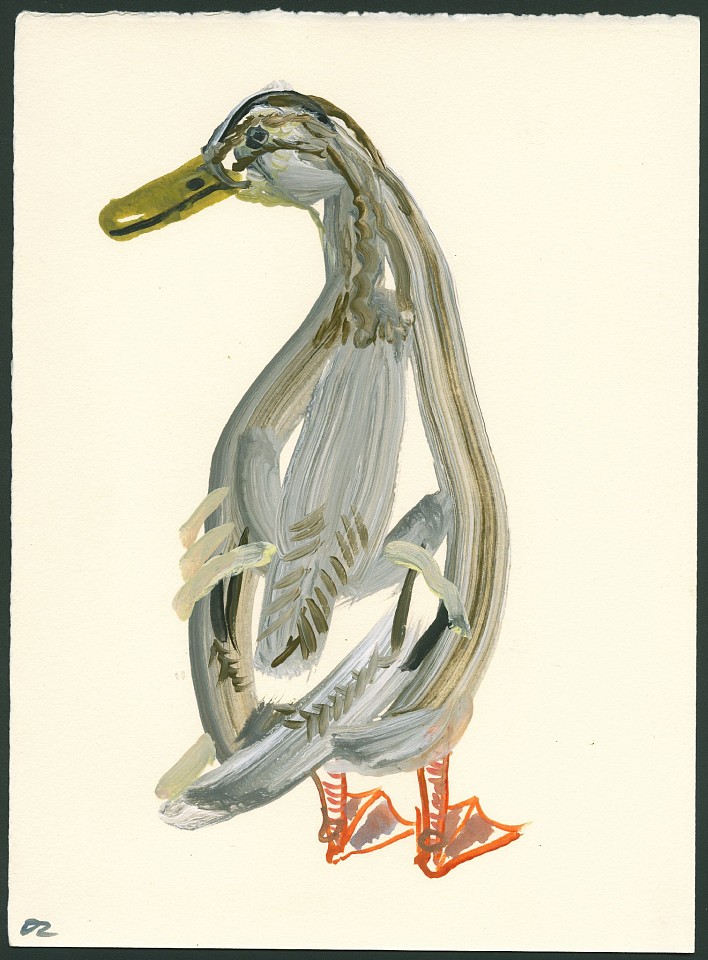 Olena Zvyagintseva, Duck-6, 2022
Gouache on handmade paper, 13.5"x 10"
OZ 685
Price Upon Request