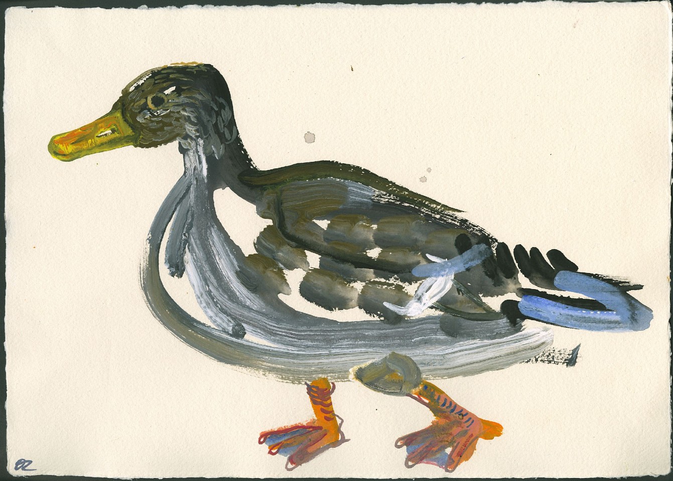 Olena Zvyagintseva, Duck-10, 2022
Gouache on handmade paper, 12""x 17""
OZ 683
Price Upon Request