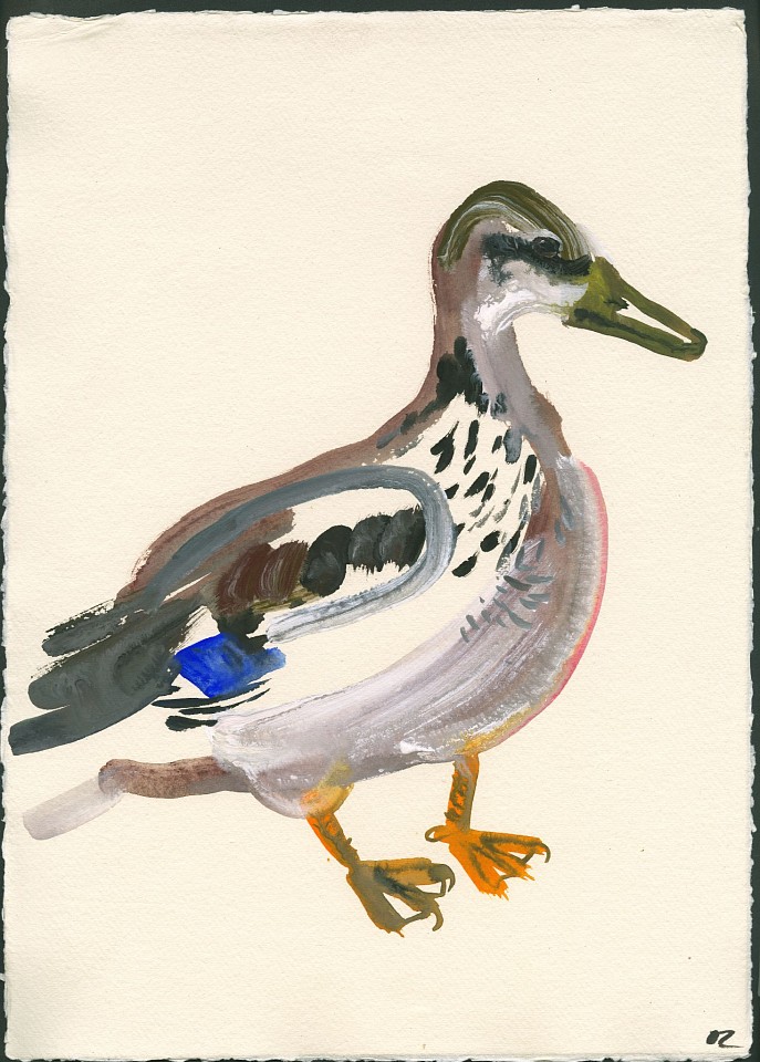 Olena Zvyagintseva, Duck-11, 2022
Gouache on handmade paper, 17"x 12",27.5"x 22.062" framed
OZ 682
Price Upon Request