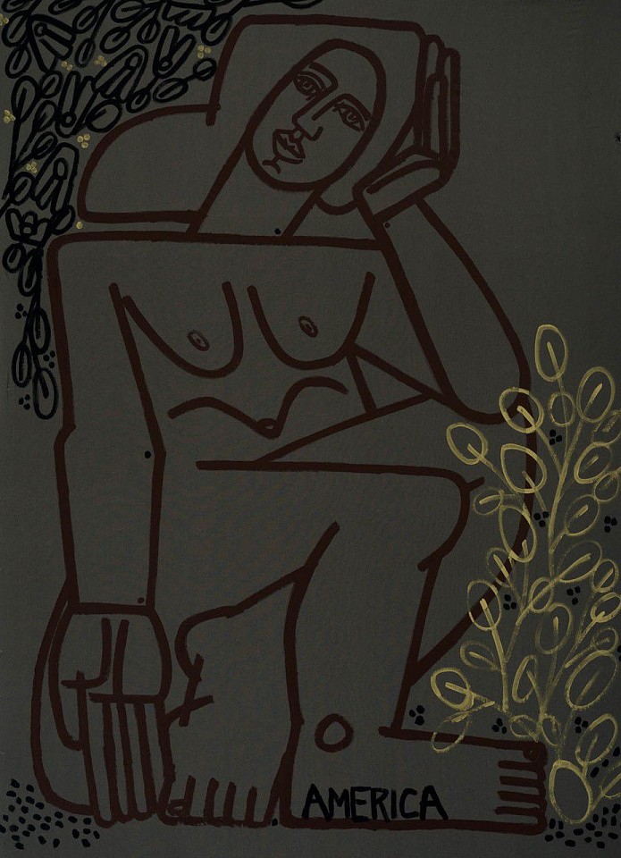 America Martin, Dusk in the Garden, 2015
Acrylic on Linen, 75"x 51", 73"x 53" framed
ACM 492
Sold