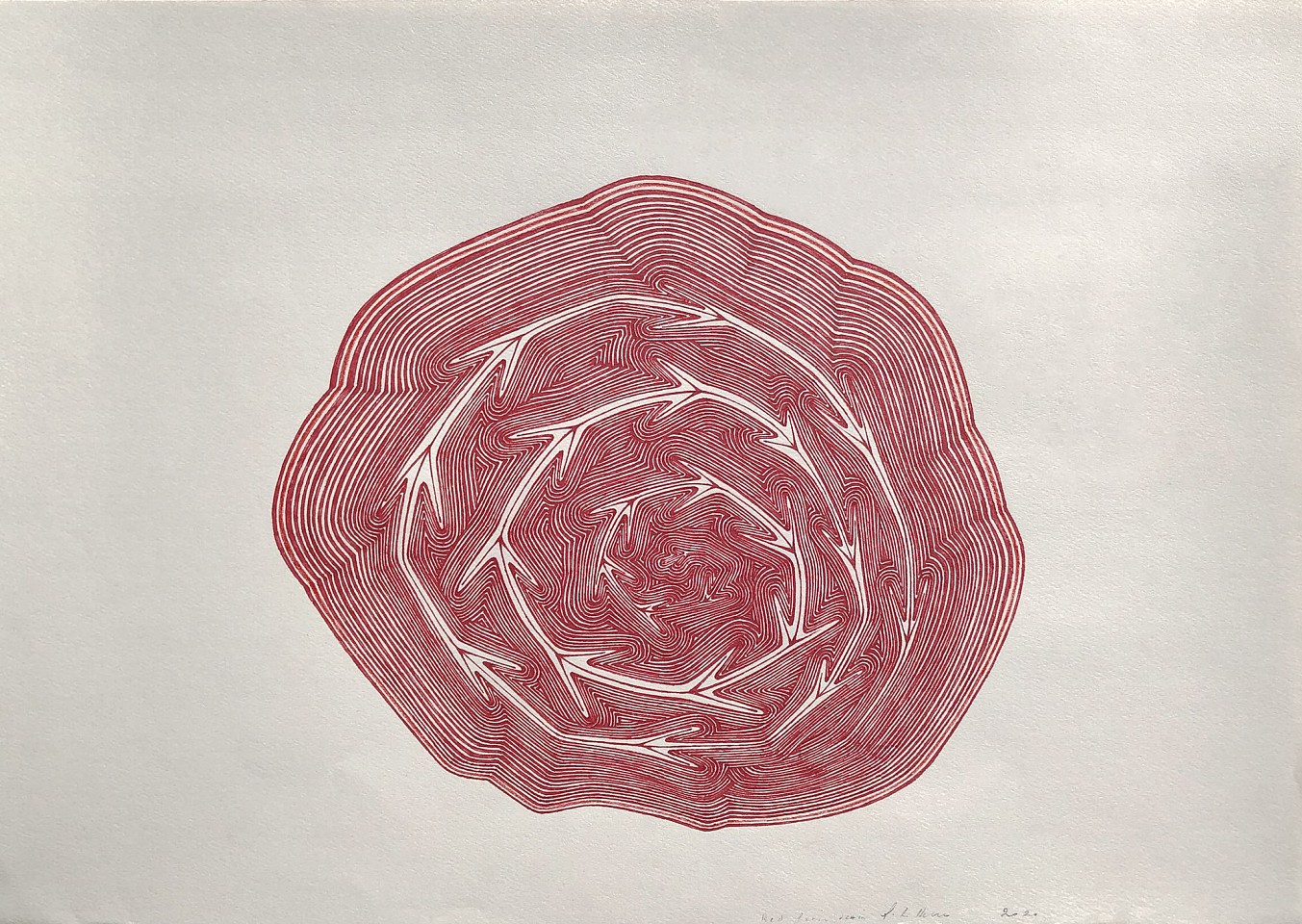 Stewart Helm, Red Brain, 2020
Red ink on paper, 14.875"x 20.5"
SH-641
Price Upon Request