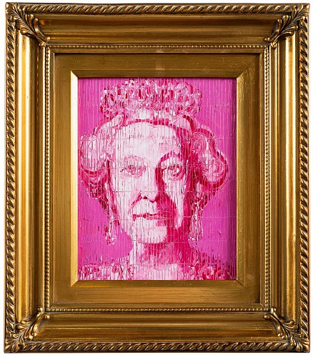 Exhibition: HUNT SLONEM SOLO SHOW, Work: Her Majesty Queen Elizabeth, 2023