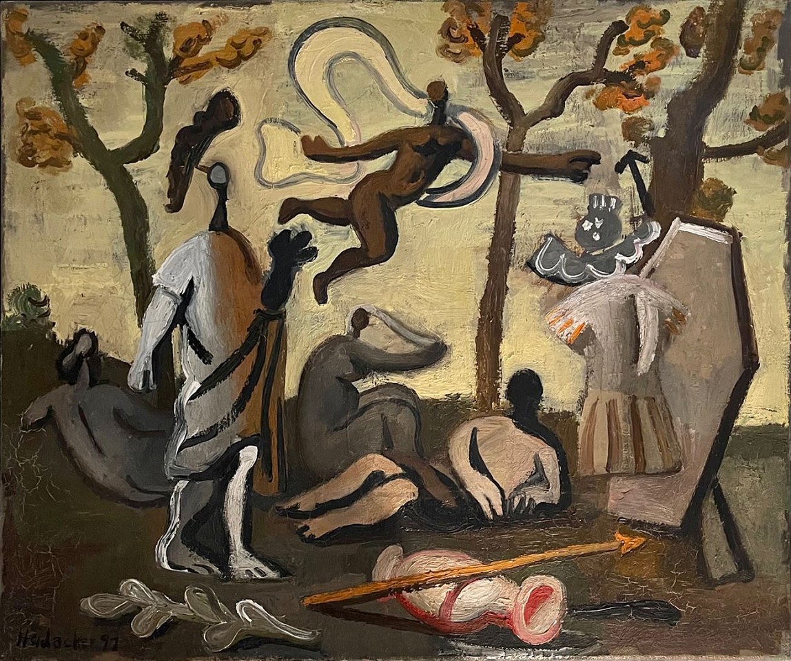 Stephanus Heidacker, Poussin No. 4, 1991
oil on canvas, 20" x 23.5", 21"x 24.75" framed
STEPH-26
Price Upon Request
