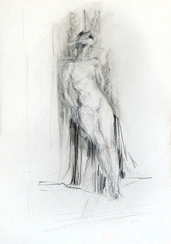 Isabelle Melchior - Sitting Female Nude, 2013