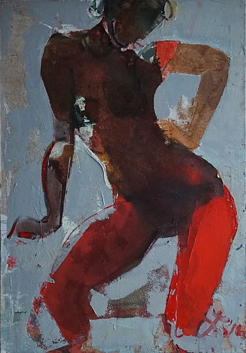 Serhiy Hai - Red Nude, 2023