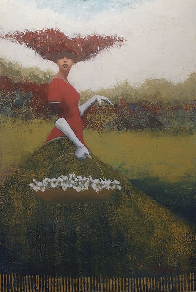 Cathy Hegman, Big Skirt Flower Girl, 2023
oil on canvas, 72" x 48" , 75" x 51" framed
CH 161
Price Upon Request