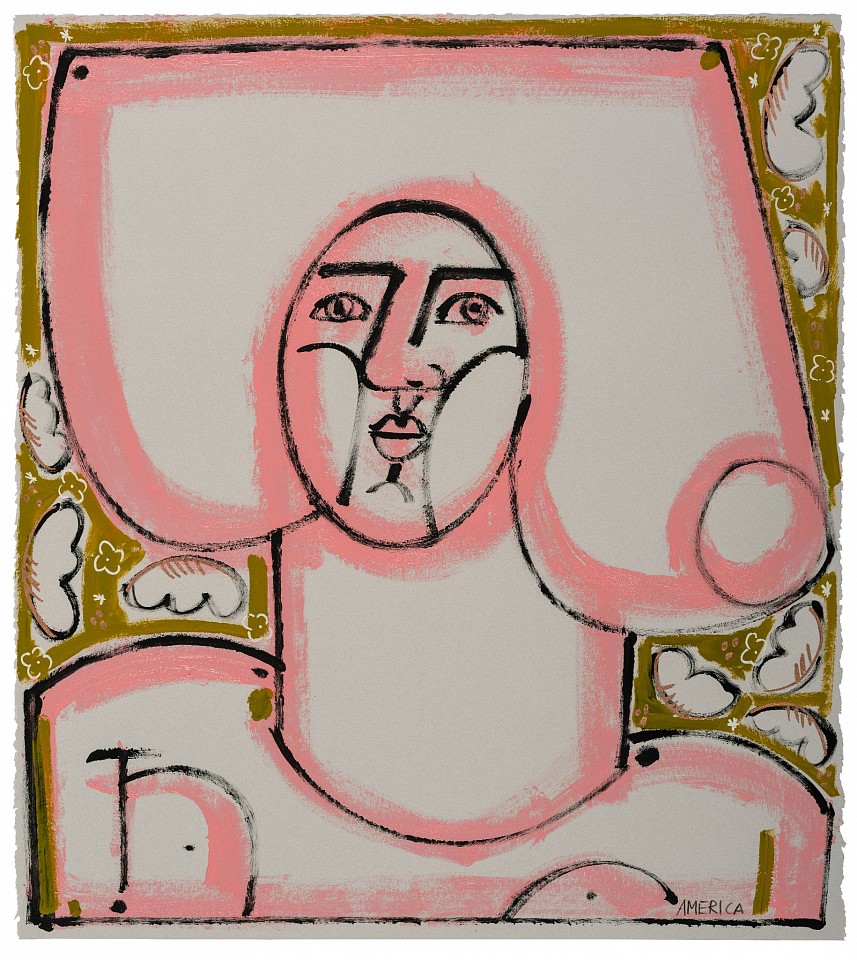 America Martin, Woman in Pink, 2024
acrylic on paper, 25"x 22", 29"x 26" framed
ACM 519
Price Upon Request