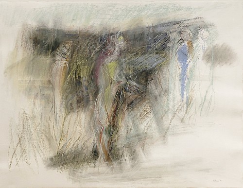 4 Figures in a Field, 1990