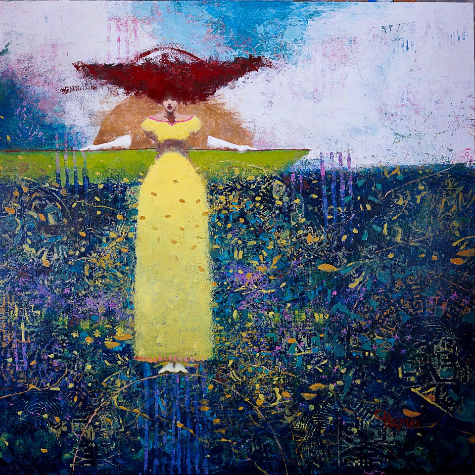 Cathy Hegman, Weight of Balance Gold Sun, 2024
oil on wood, 40"x 40", 43"x 43" framed
CH 171
Price Upon Request