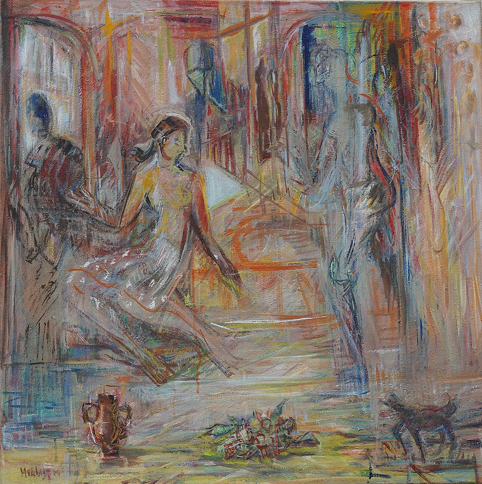 Isabelle Melchior, L' Atelier, The Studio, 2024
Oil  on canvas, 36" x 35.5", 40" x 40" framed 
oil on canvas
IM 1337
Sold