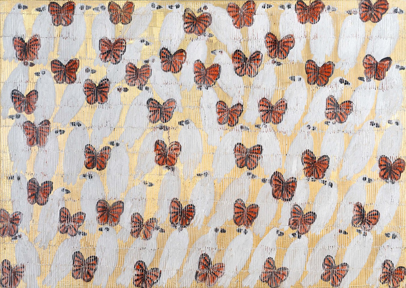 Hunt Slonem, Peace Plan Monarchs, 2024
Oil  on canvas, 47" x 66" unframed
HS 303
Price Upon Request