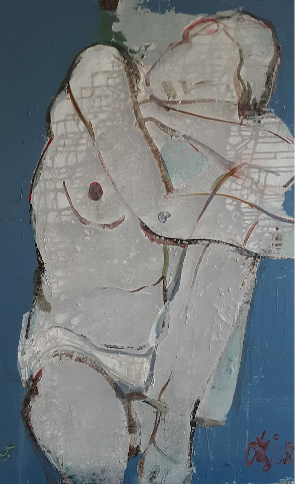 Serhiy Hai, Untitled:(White Nude), 2025
47" x 31" unframed
Oil, acrylic on canvas
SY 140
Price Upon Request