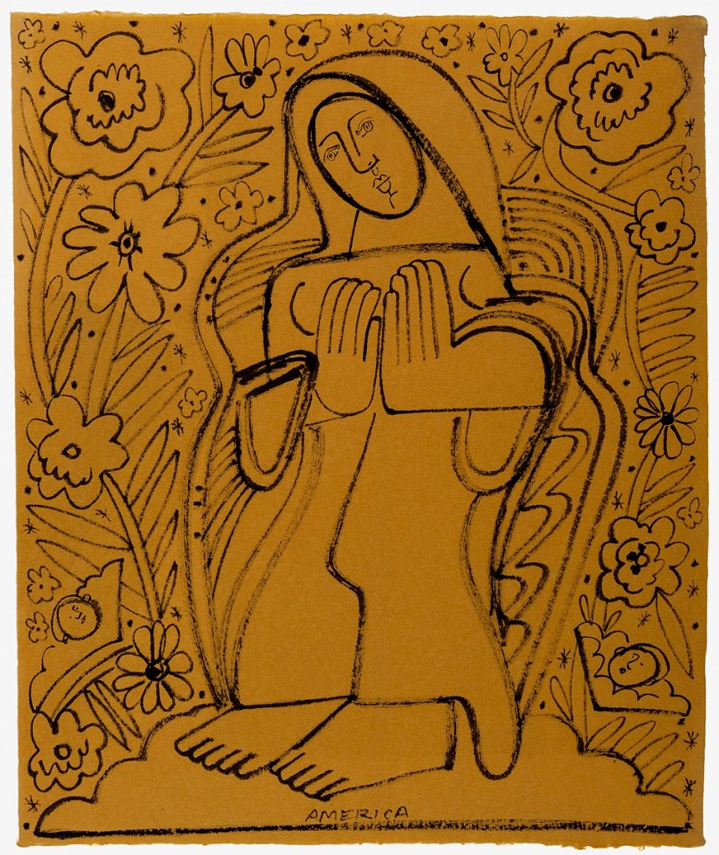 America Martin, Blessing for All Things, 2024
20" x 25" x 27" x 32" framed
Ink on Handmade paper
ACM 553
Price Upon Request