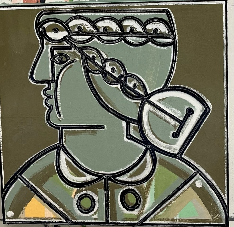 America Martin, Portrait, 2025
30" x 30" x 37"x 37" framed
Oil & Acrylic on canvas
ACM 570
Price Upon Request
