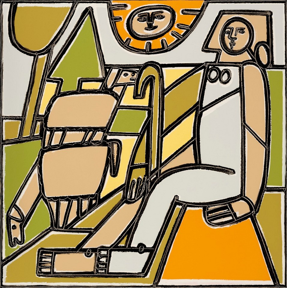 America Martin, Sheep In the Meadow, 2025
30" x 30" x 33"x 33" framed
Oil & Acrylic on canvas
ACM 573
Price Upon Request