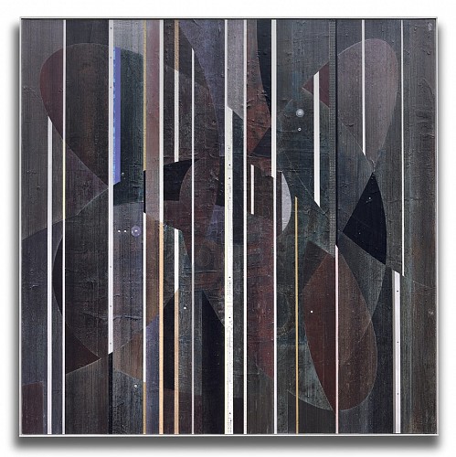 Woody Patterson - Mixed media assemblage on panel