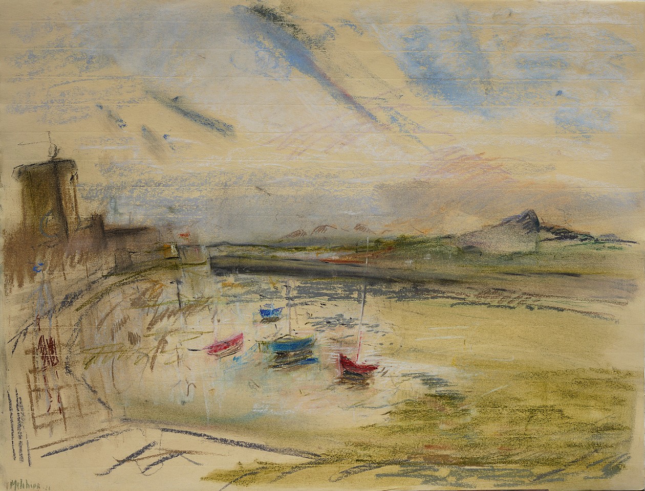 Isabelle Melchior,  Socoa Port / Le port de Socoa, 2022
22" x 15" unframed
Pastel on paper
IM 1342
Price Upon Request