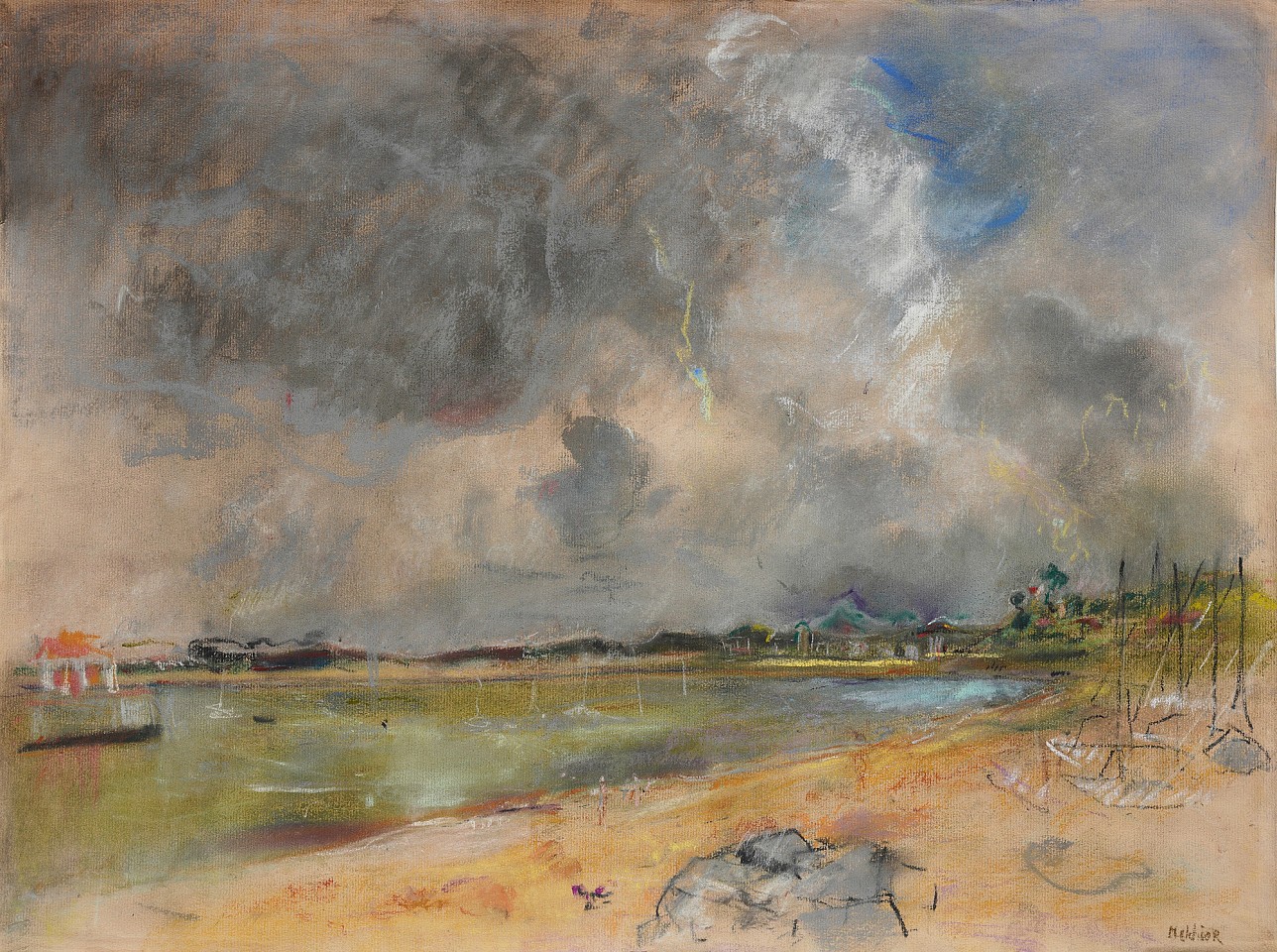 Isabelle Melchior, End of the day in Socoa Basque Country, 2022
23" x 17.5" unframed
Pastel on paper
IM 1346
Price Upon Request
