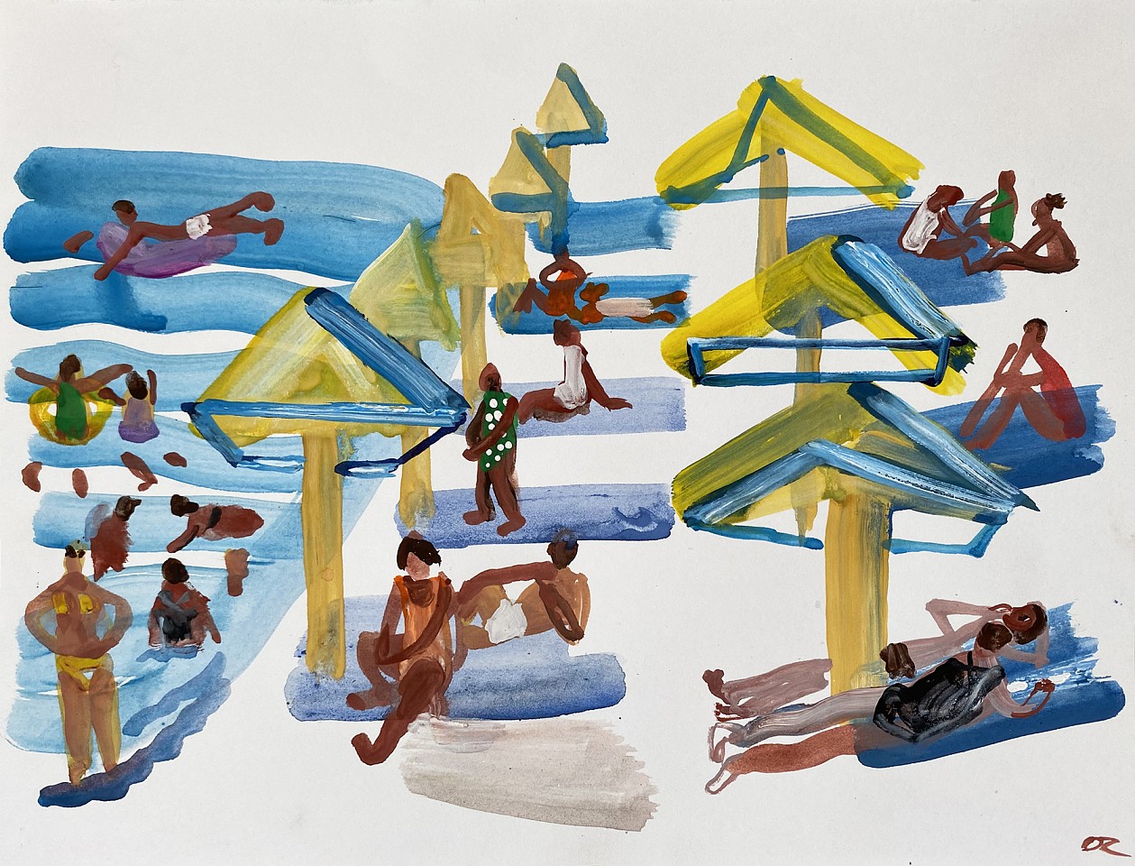 Olena Zvyagintseva, Hot Day, 2024
17" x 12", unframed
Gouache on handmade paper
OZ 705
Price Upon Request
