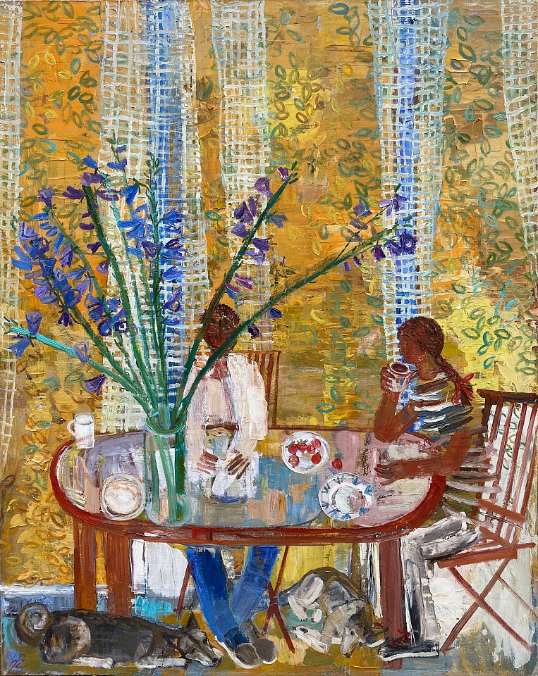 Olena Zvyagintseva, Near the Windows, 2024
59" x 47.25", unframed
Oil on linen
OZ 715
Price Upon Request