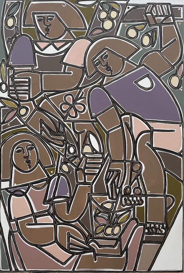America Martin, The Family (Purple), 2026
65" x 44", 67" x 46" framed
Oil & Acrylic on canvas
ACM 580
Price Upon Request