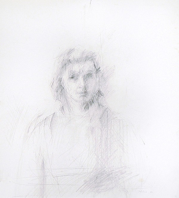 Isabelle Melchior, Self Portrait, 1983
19" x 16", 31.5" x 28" framed
graphite on paper
IM 1130
Price Upon Request