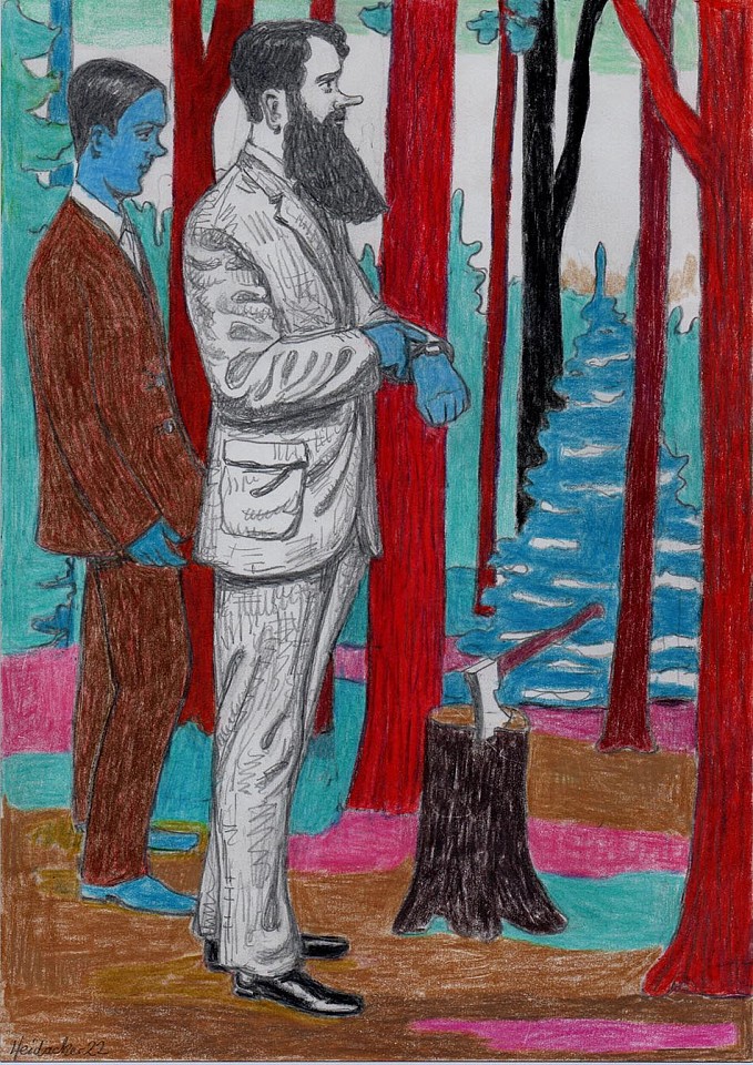 Stephanus Heidacker, Untitled, 2022
11.625"" x 8.25""
Pencil and colored pencil on paper
STEPH-382
$2,100