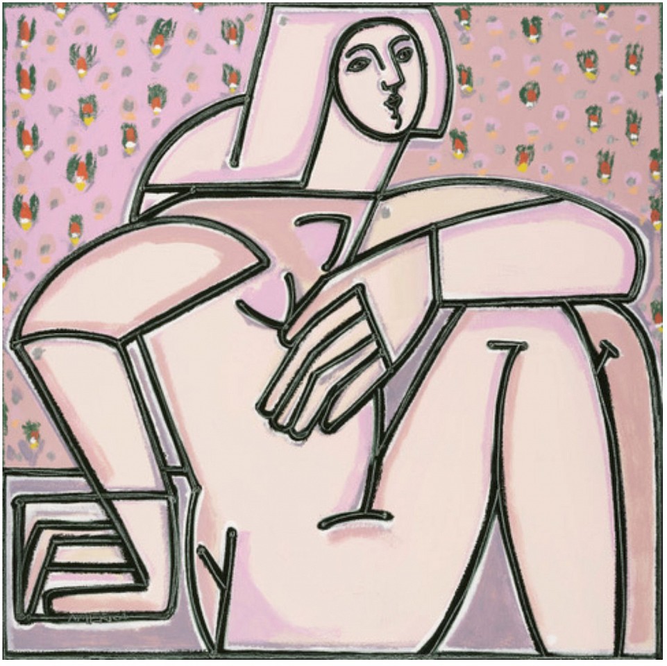 America Martin, Woman in Pink, 2026
40" x 40", 41.5" x 41.5" framed
Oil & acrylic on canvas
ACM 592
Price Upon Request