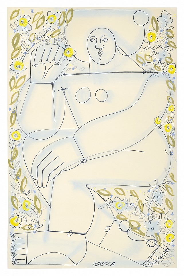 America Martin, Pastel and & Ink On Paper
40" x 26", 43" x 29" framed
ACM 604
Price Upon Request