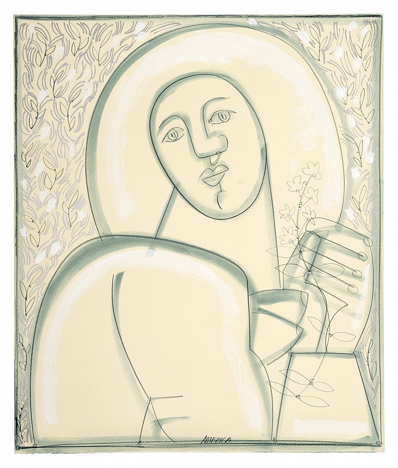 America Martin, Sage From The Garden, 2026
31" x 36", 34" x 29" framed
Pastel and & Ink on Paper
ACM 607
Price Upon Request