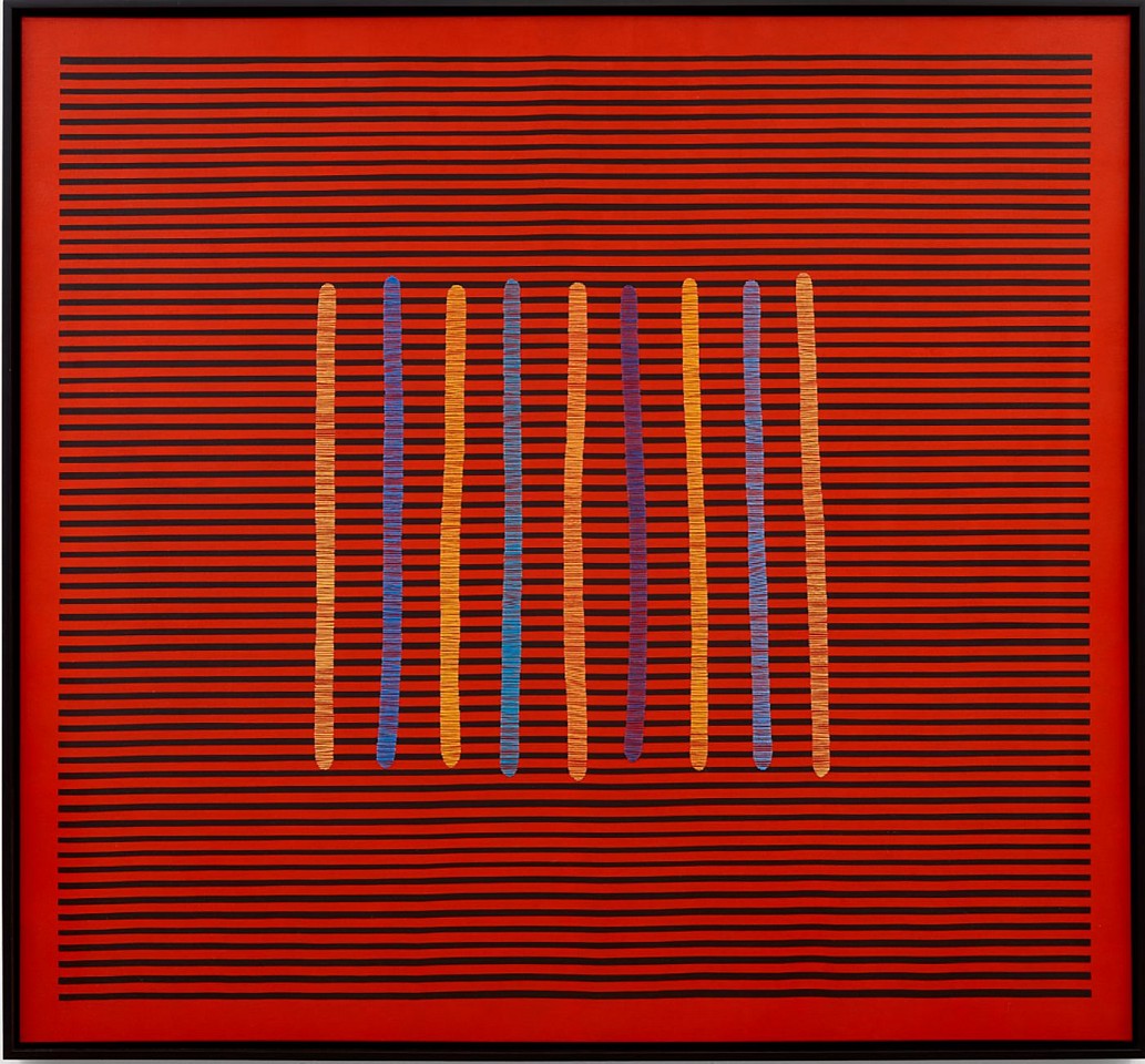 Berto, Seven Breaths, 2025
56" x 52" framed
Handwoven thread, oil & acrylic on linen
BRO 63
Price Upon Request