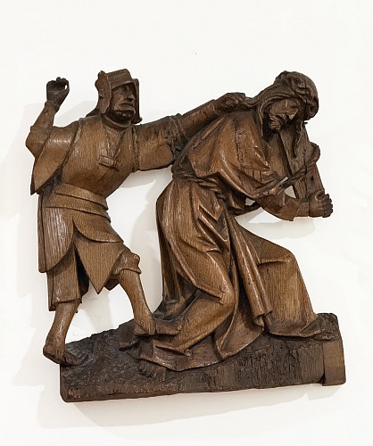 Artist Unknown -&nbsp;Dolorosa,German pearwoood, Curcifiction, figures, 16th Century