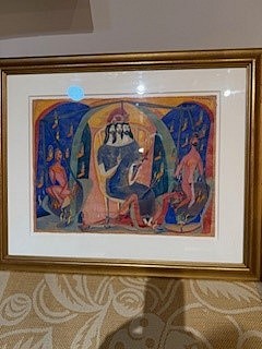 Stewart Helm, Holy Trinity in A Dress
15" x 20", 24.5" x 30" framed
gouache and watercolor on paper
CUST 58-14 SH 14
Price Upon Request